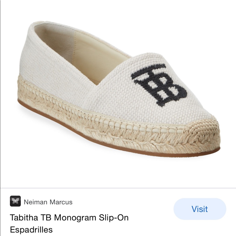 ☀️ HOST PICK ☀️ NEW Burberry Tabitha Monogram Slip-On Espadrilles